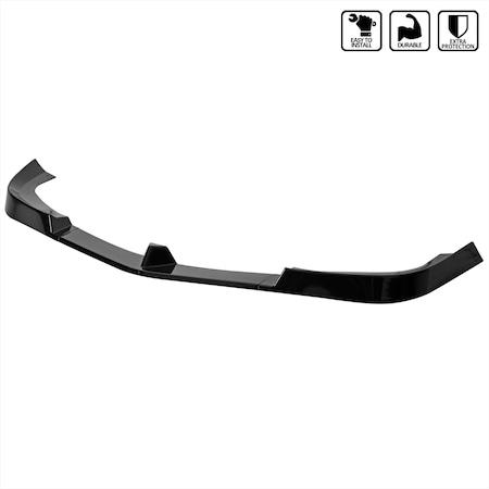 Spec-D Tuning 12-14 Mercedes Benz W204 Front Bumper Lip Glossy Black LPF-BW20412GB-PQ